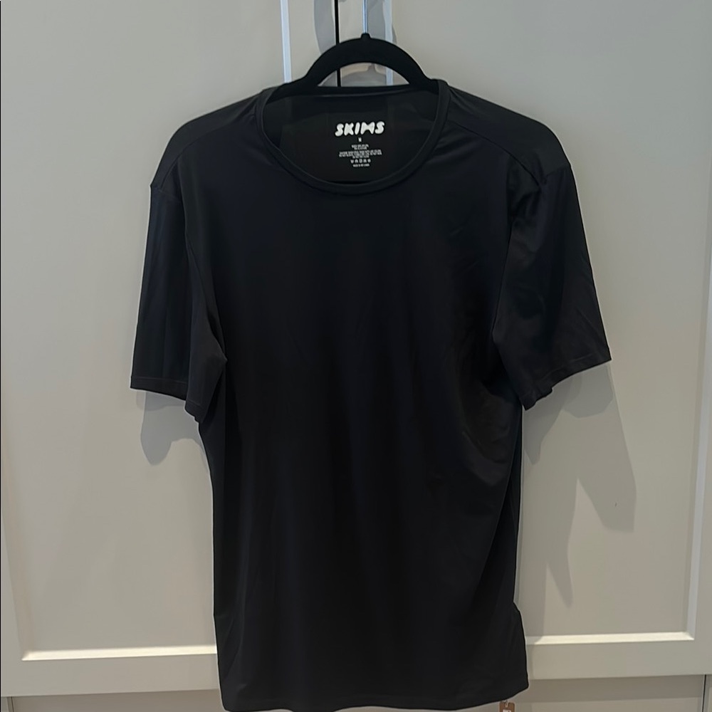 SKIMS Black Short Sleeve Tee